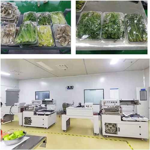 蔬菜热收缩膜包装设备生产样品
